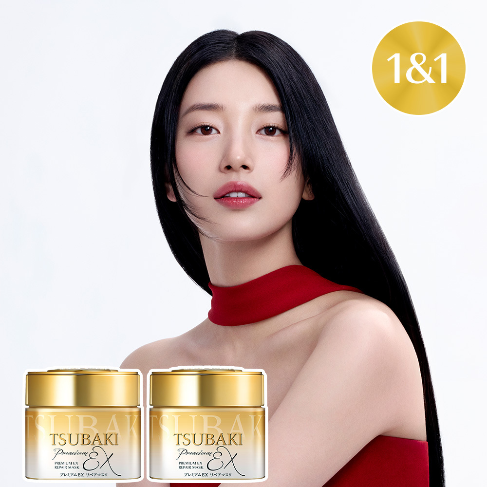 [8월 올영픽/올영1등 헤어팩/펌프 증정] 츠바키 프리미엄 EX 리페어 마스크 180g 더블 기획 (+펌프 증정) 추가 이미지 2