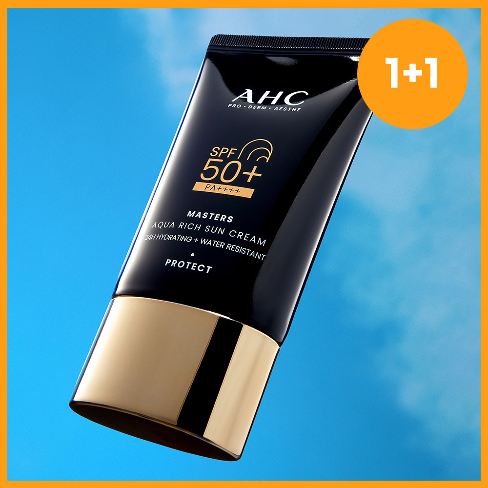 [이사배PICK]AHC 마스터즈 아쿠아리치 선크림 50ml 1+1 기획 추가 이미지 3