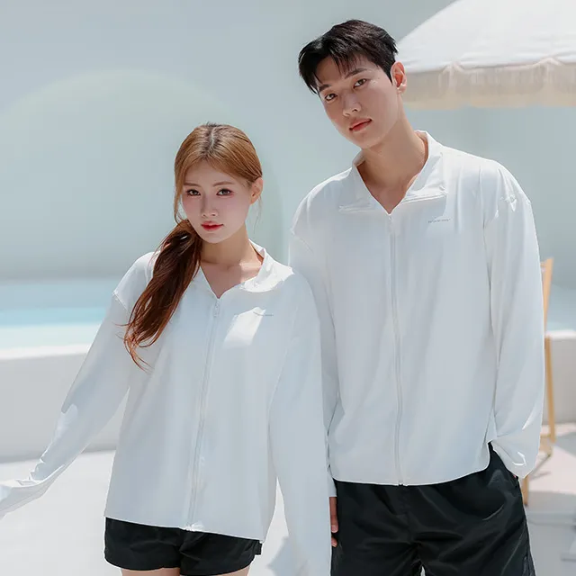 [✨마지막재고할인초특가✨]여리여리 오버핏 선핏 집업 래쉬가드 오버핏 빅사이즈 남자 긴팔 햇빛방지 체형커버 수영복 추가 이미지 3