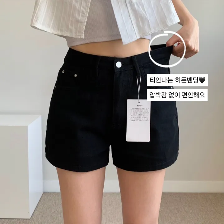 ~2XL [기장선택/허벅지말라핏] 히든밴딩 하이웨스트 코튼 숏팬츠 반바지 체형커버 엉밑살X 키작녀 키큰녀 빅사이즈 대표 이미지
