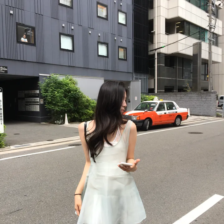 [민트코어] 여름 틸다 시스루 레이어드 원피스 추가 이미지 3