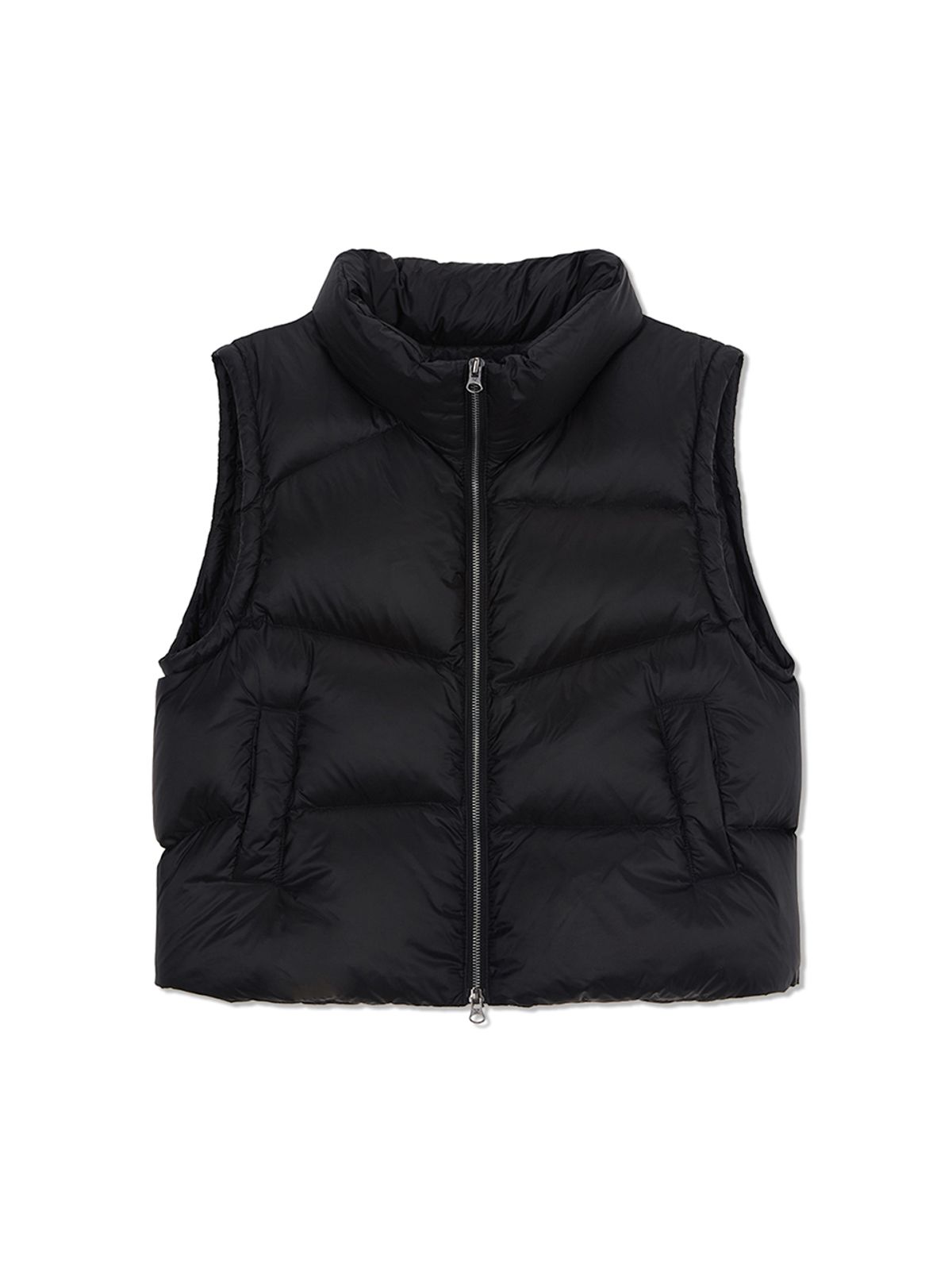 UNBALANCE QUILTED DOWN VEST FOR WOMEN IN BLACK 생일 선물 고민하다 고른 마뗑킴 MK259ODW008MBB 베스트 15% 할인에 득템해서 센스까지 챙겼네요