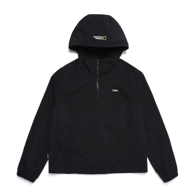 N251WFT084 여성 시그너스 우븐 후드 아노락 CARBON BLACK