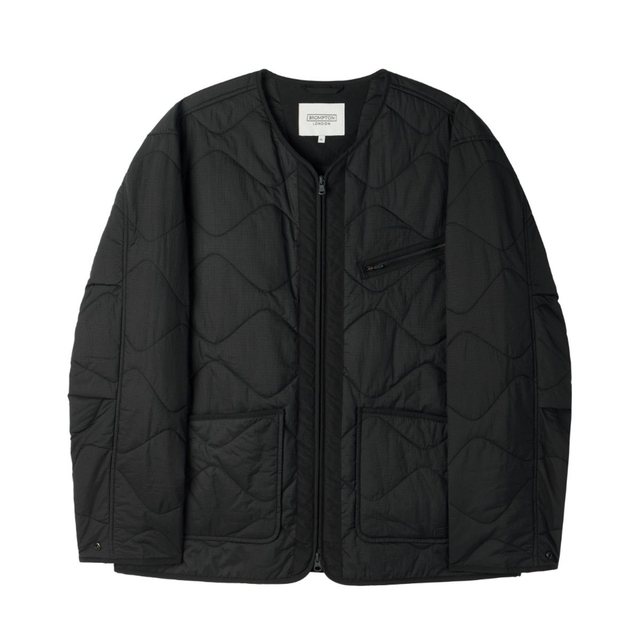 BRITISH CAMPER QUILTED JACKET - BLACK (P254UPD430)