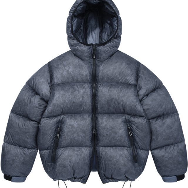 LM CLOUD COLOR LAYERED HOOD DOWN JP (NAVY)