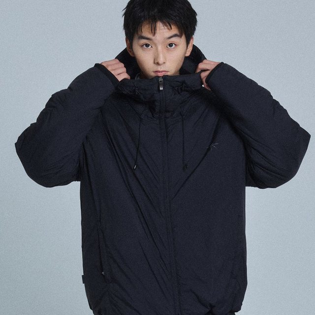 DEV:12 에센셜 라이트 패딩 자켓_블랙