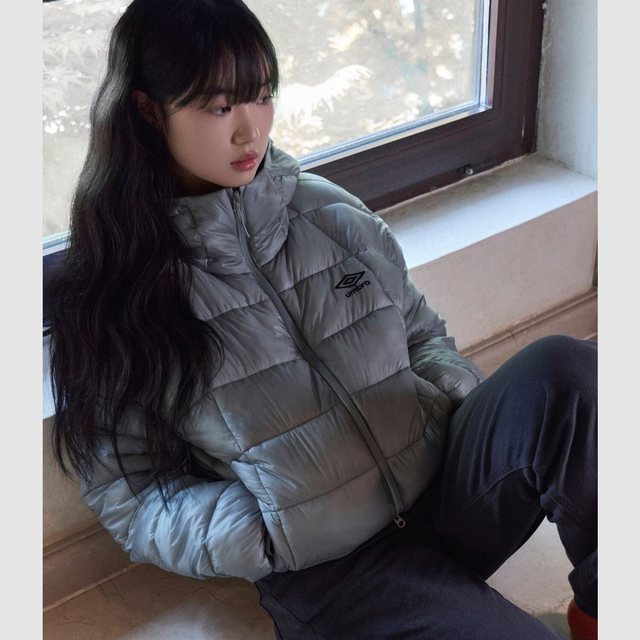 엑스레이 후드 경량 패딩 자켓 라이트 그레이 UR421CPJO1