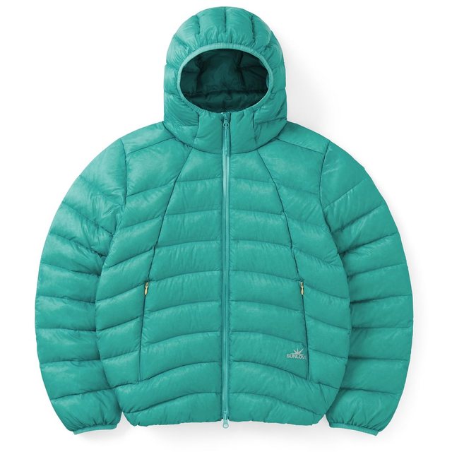 Hooded Fly Light Down Jacket Mint